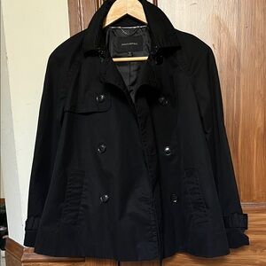 Banana Republic Classic Black Trench Coat